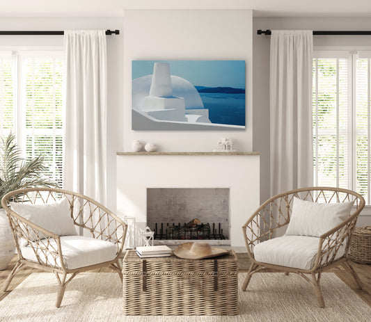 "Santorini Vista" Greece Wall Art