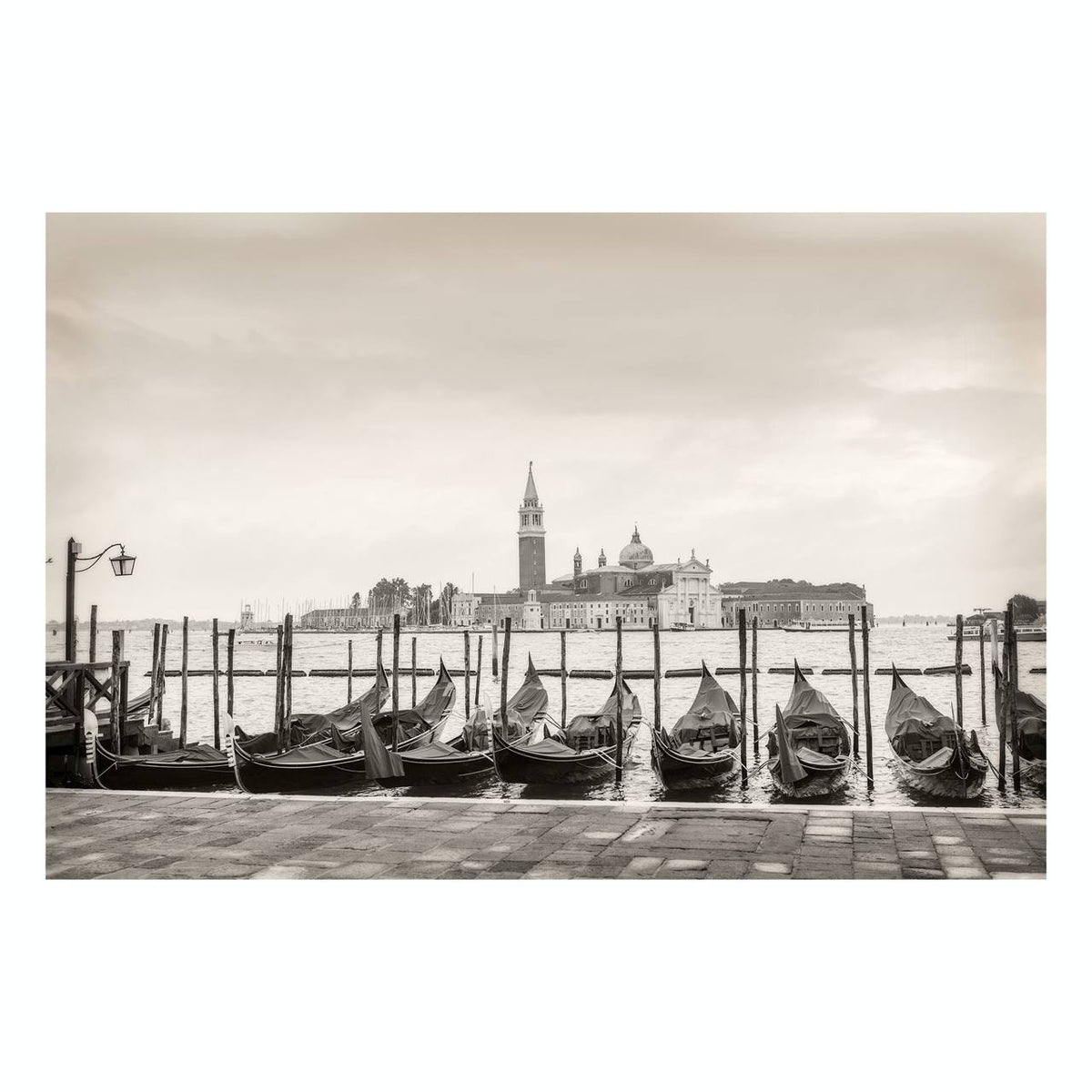 Matted Prints - "Gondolas At Piazzetta Di San Marco" | Matted Print