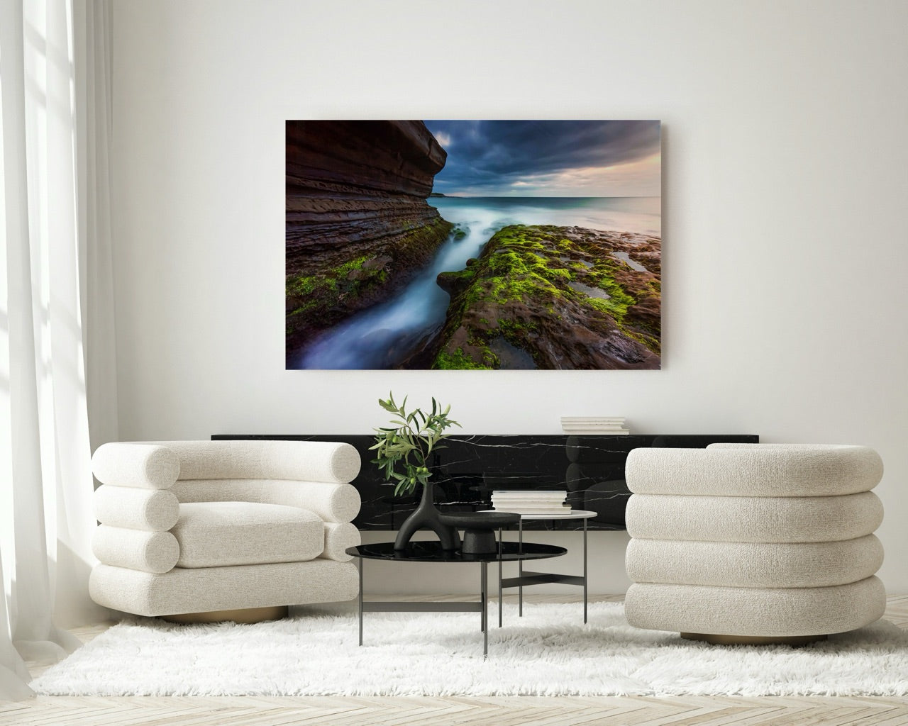 "Radiant Flux" Coastal Wall Art