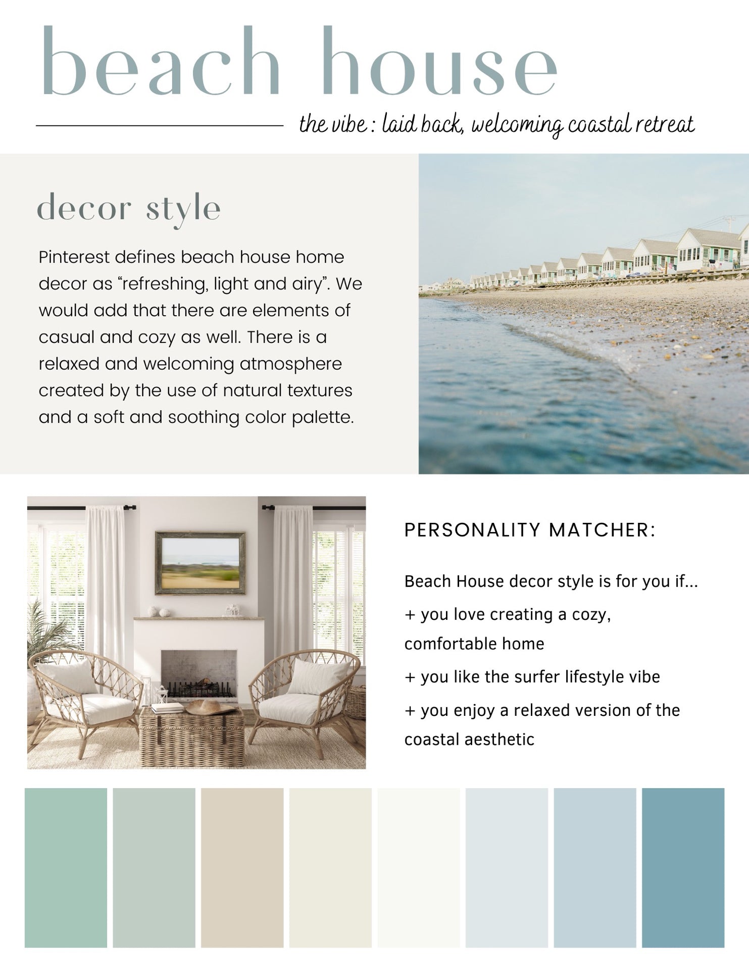 Coastal Home Decor Guide | Instant PDF Download